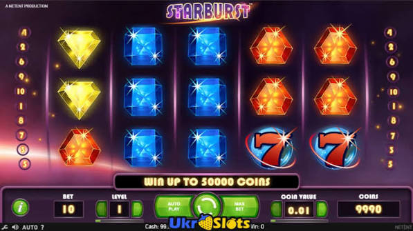 Oplev Stjerneskud En Dybtgående Gennemgang af Starburst fra NetEnt